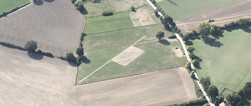 eigenes Luftbild Modellflugplatz an der Eichwaldstr.